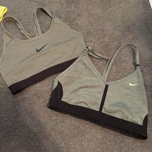 Nike Women's Gray Sports Bras - Set of 2